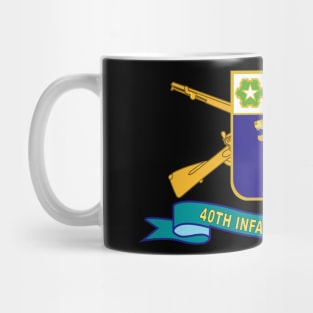 40th Infantry Regiment w Br - Ribbon X 300 Mug